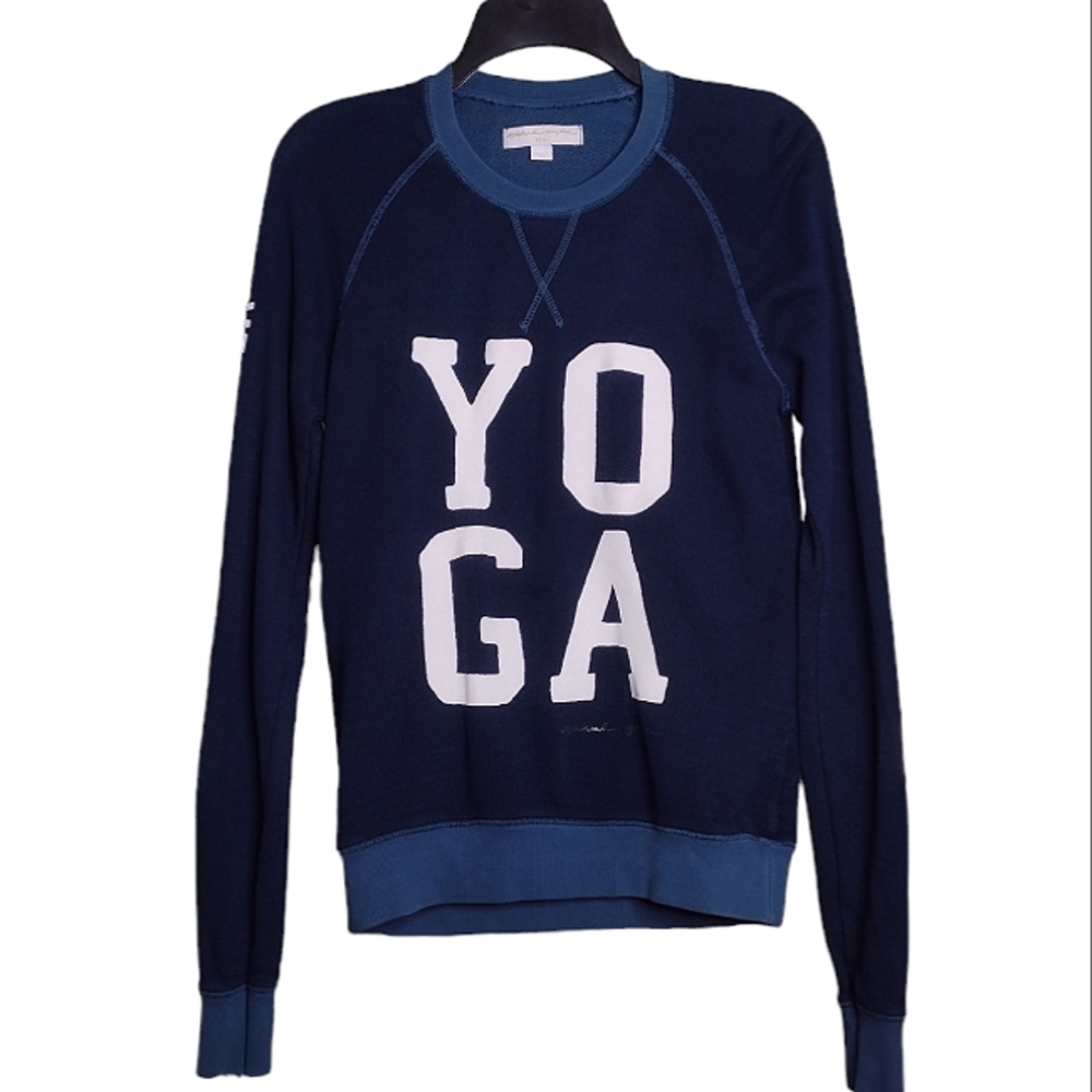 Spiritual Gangster midnight blue YOGA long-sleeve lightweight sweatshirt S